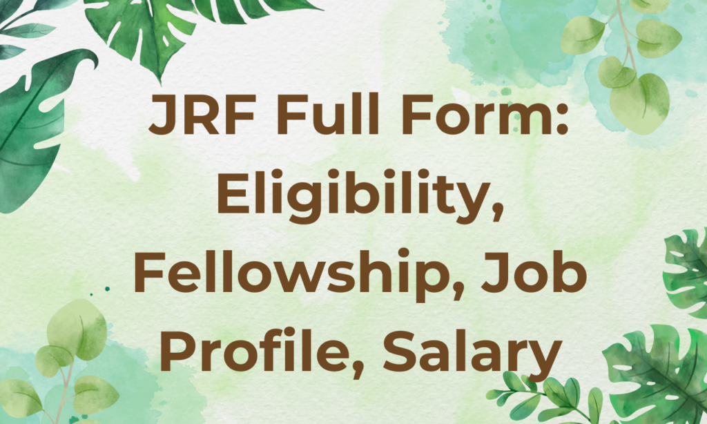 Jrf Full Form